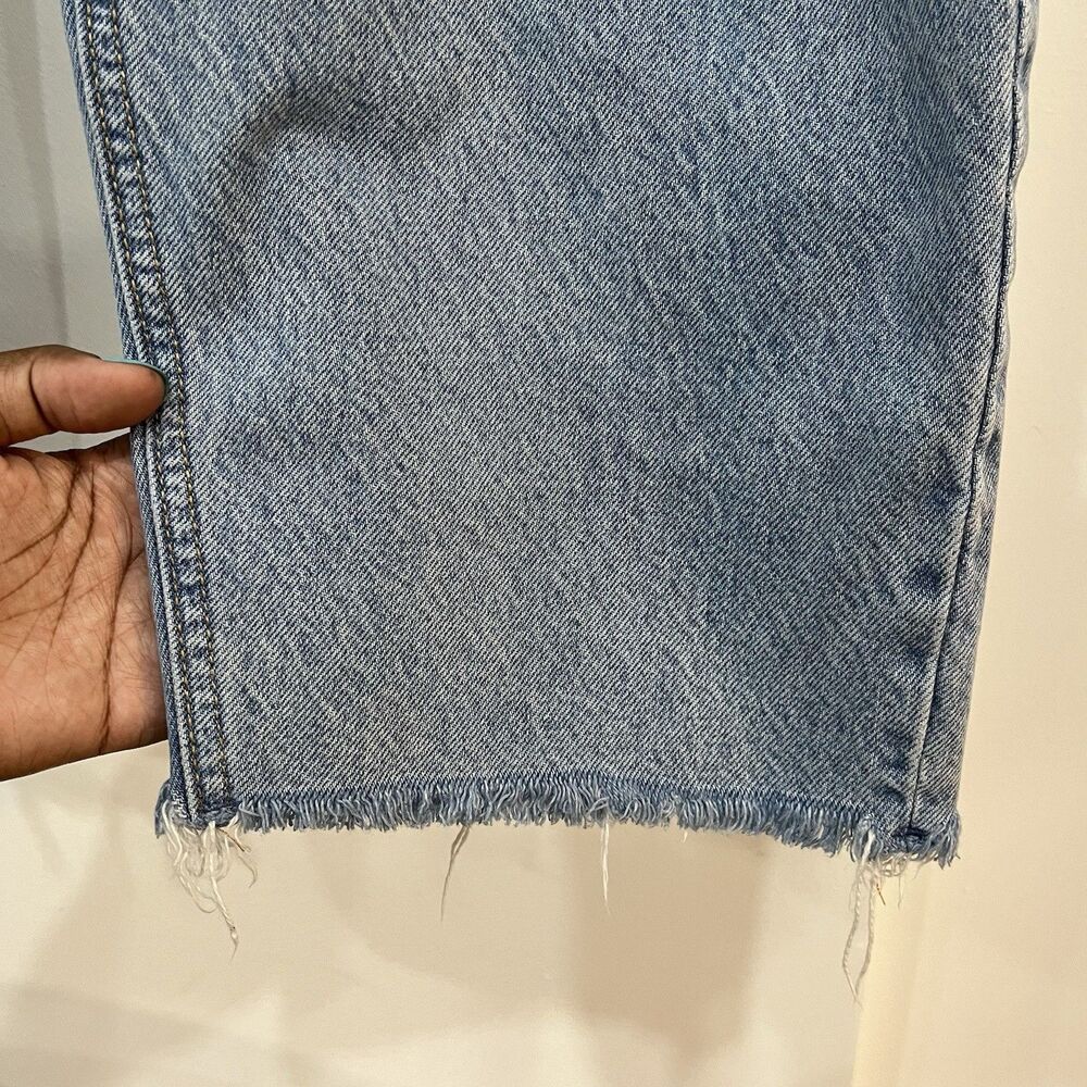Old Navy Extra High Rise Buttonfly Distressed Ripped Cropped Jeans Size 22 Plus - Picture 6 of 10